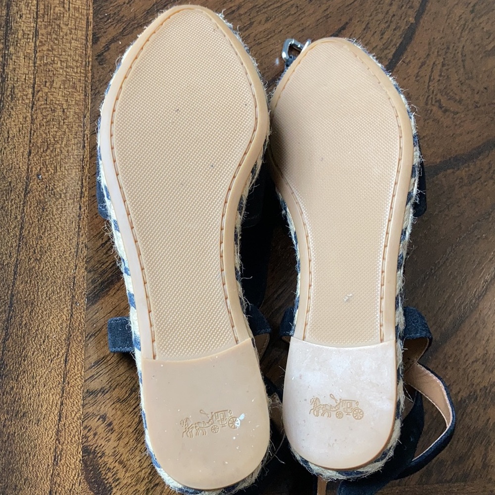 Coach black strappy espadrilles - Picture 8 of 10